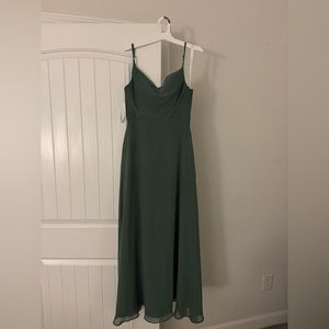 Azazie eucalyptus green bridesmaid dress size 0